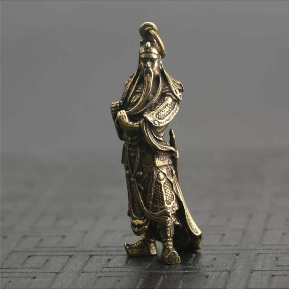 Antique Chinese Guan Guag pendant - Picture 5 of 6